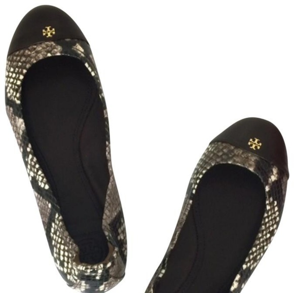 Tory Burch Shoes - Tory Burch Brown York Snakeskin Coconut